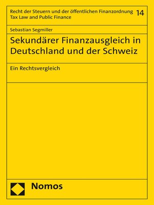 cover image of Sekundärer Finanzausgleich in Deutschland und der Schweiz